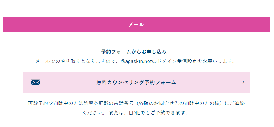 AGAスキンクリニックの基本情報